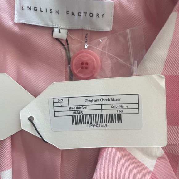 Blazer & Shorts Set by ENGLISH FACTORY Size Large - Picture 9 of 9